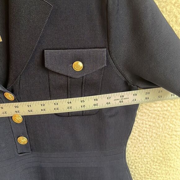 J Crew Lady Jacket Sweater Dress Womens Large Navy Blue - Picture 5 of 11